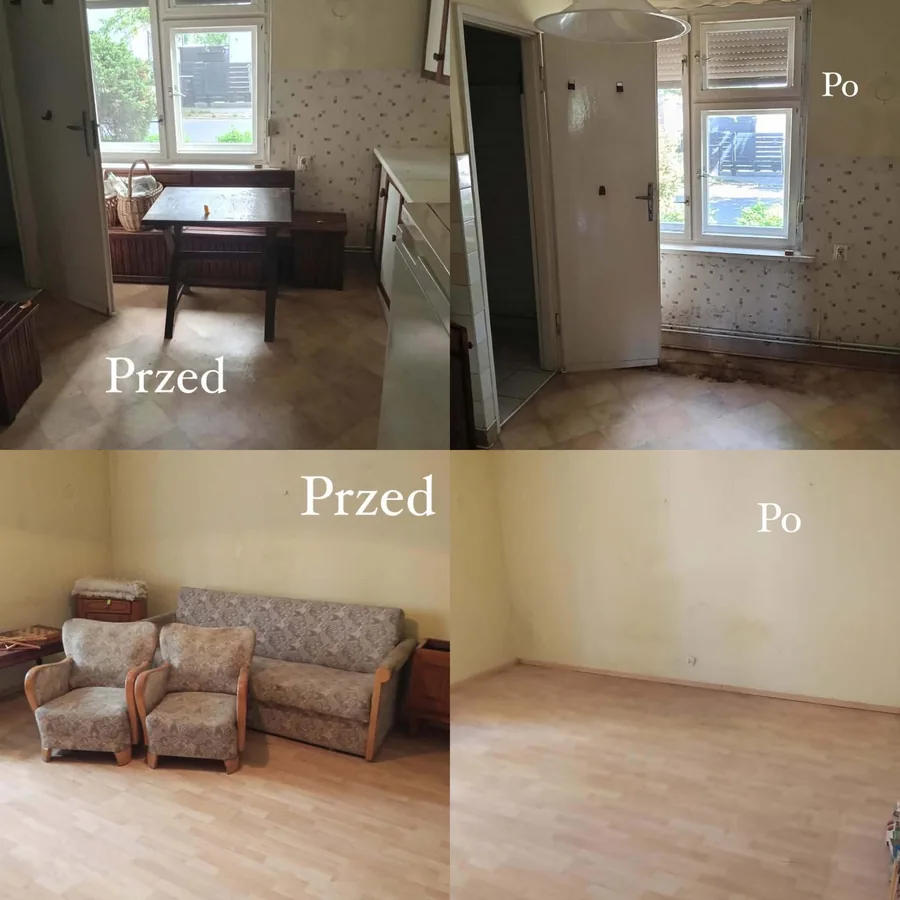 Opróżnianie mieszkania – cztery realizacje przed i po